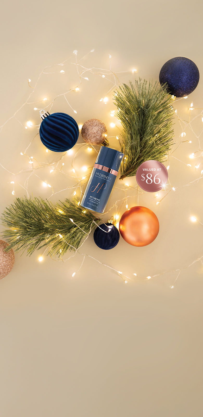 <b>Spend $125+</b><br>Receive a FREE travel <br>size RetaXome Daily <br>Retinal Hydrator